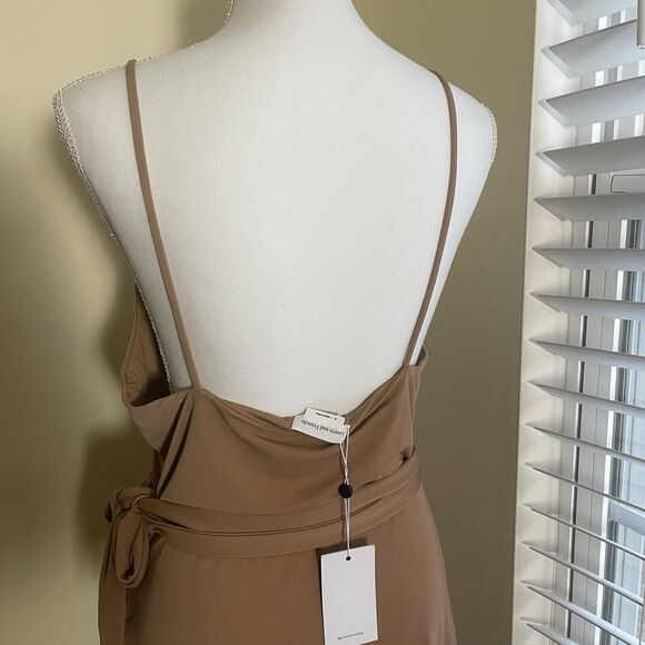 Lovers Friends Revolve Womens Dress Sz XLarge Tawny Brown Meredith Mini Bodycon - Picture 5 of 9